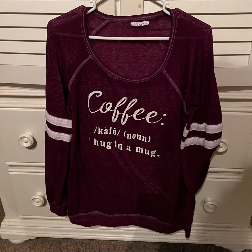 Woman’s sweater maroon Maurice’s large